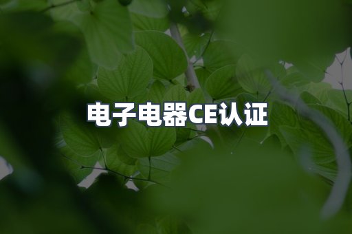 电子电器CE认证